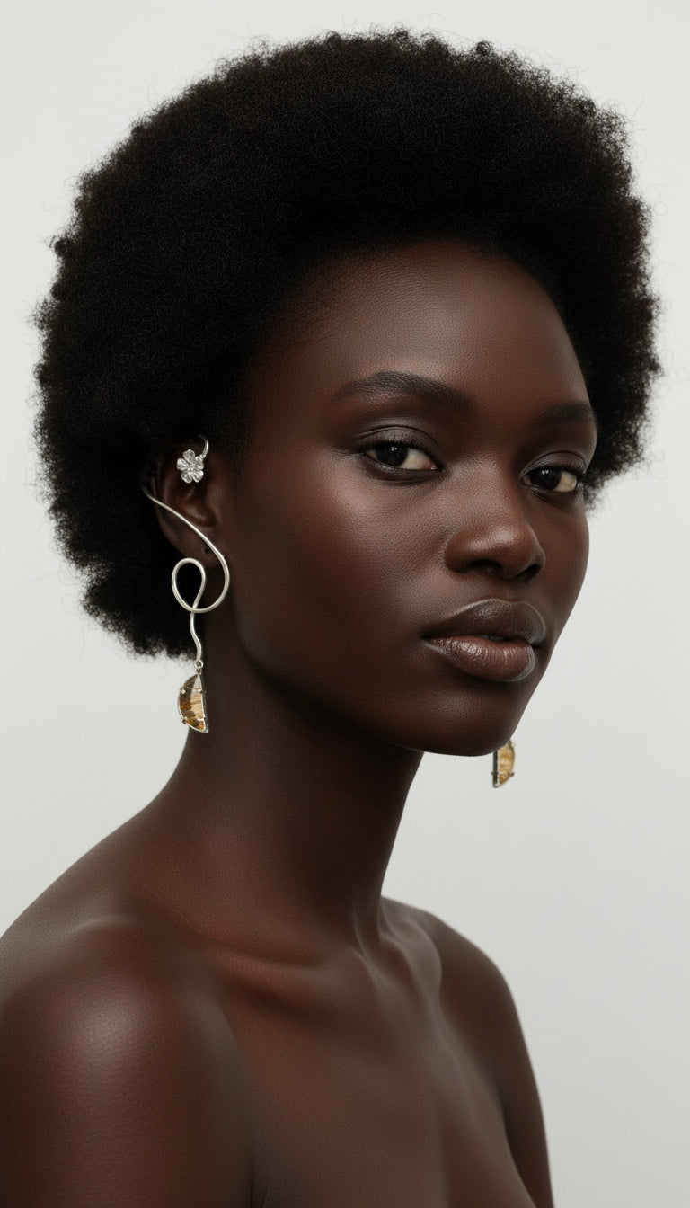Leaf Dendirtas Amapola Earcuff Set