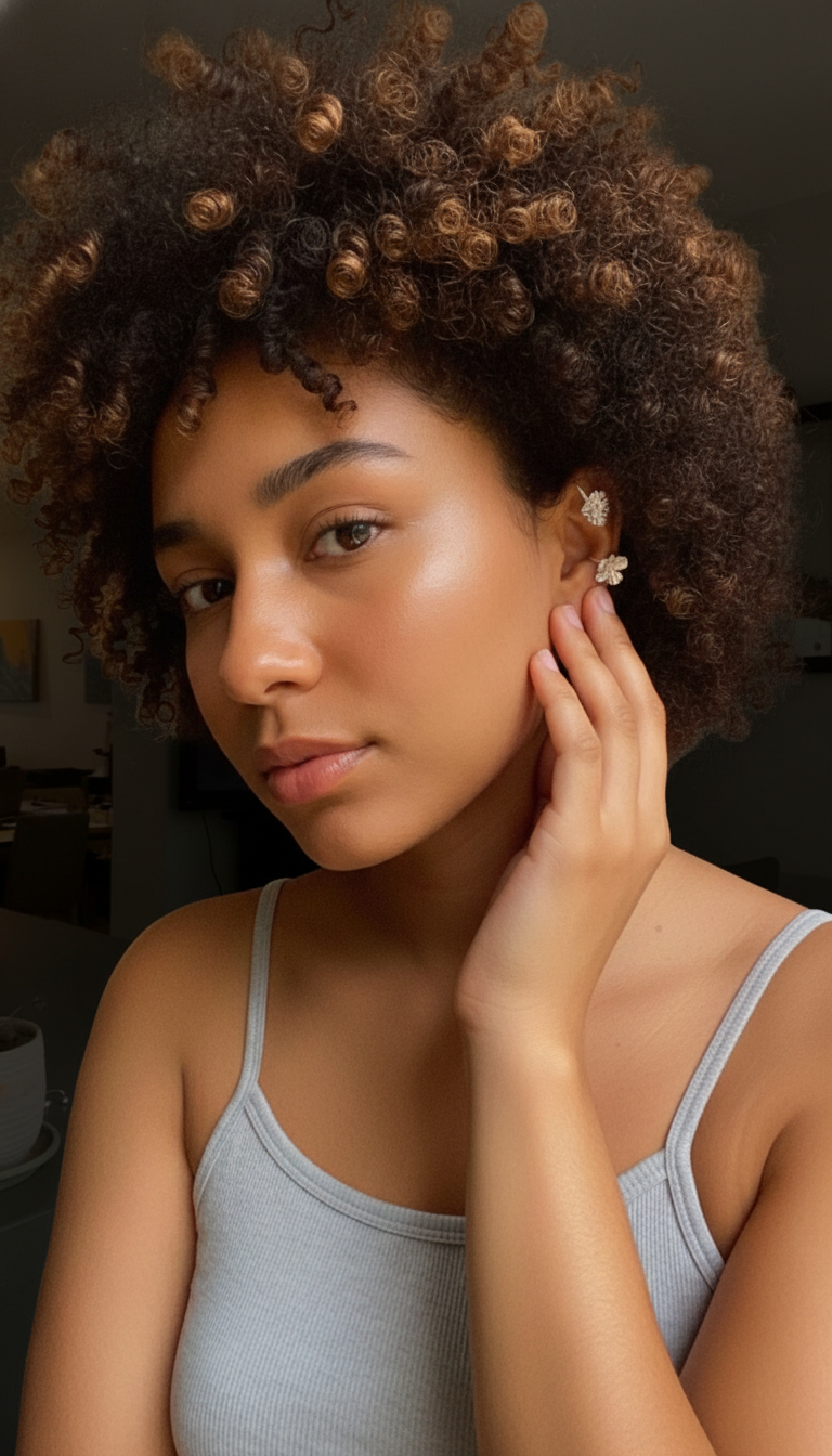 Earcuff Flower & Leaf
